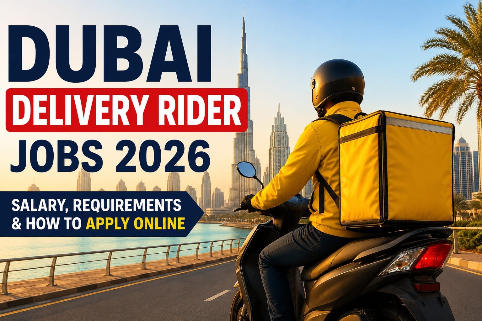 Dubai Delivery Rider Jobs 2026 | Salary & Apply Online